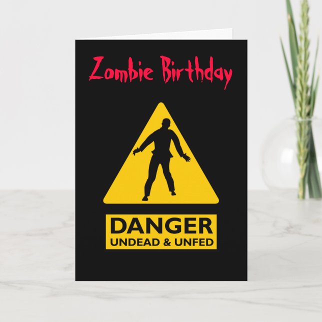Zombie untot u. Unfed Karte (Vorderseite)
