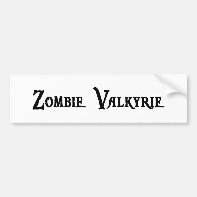 Zombie Valkyrie Autoaufkleber (Vorne)