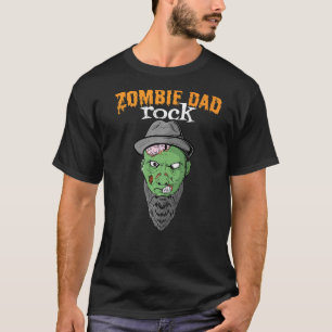 Zombie Vater Rock Halloween Cooler Vater Männer Zo T-Shirt