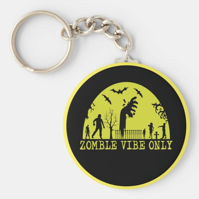 Zombie Vibes Nur Schlüsselanhänger (Vorne)