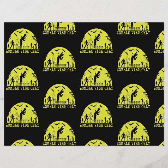 Zombie Vibes Nur Scrapbook Paper Flyer (Vorne)