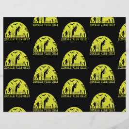 Zombie Vibes Nur Scrapbook Paper Flyer