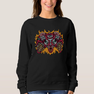 Zombie-Videospiel-Controller-Gamer-Halloween-Kostü Sweatshirt