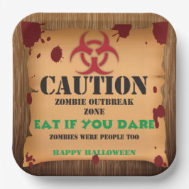 Zombie-Virus-Ausbruch-Halloween-Party Pappteller