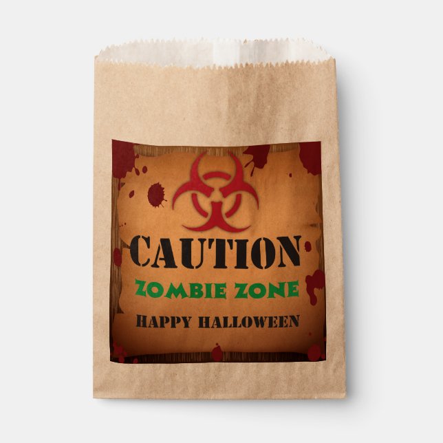 Zombie-Virus-Halloween-Party Geschenktütchen (Vorderseite)