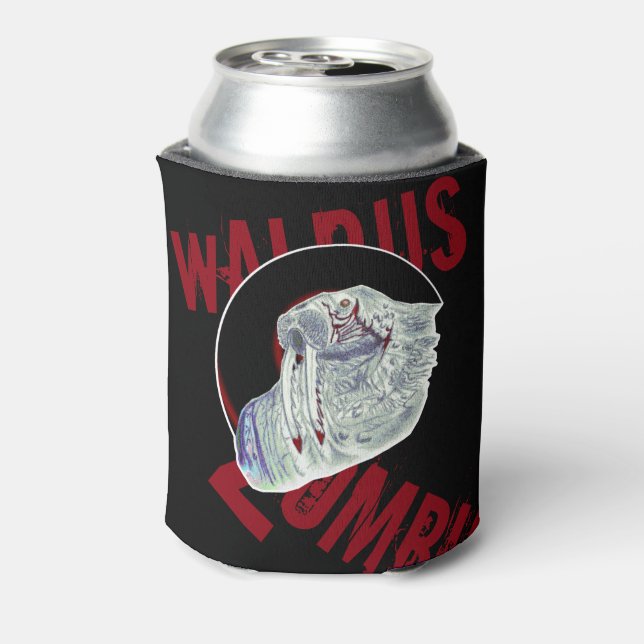 Zombie Walrus Dosenkühler (Kanne Rückseite)