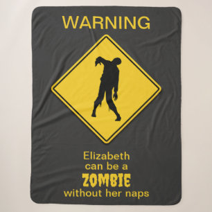 Zombie Warning Halloween Sherpadecke
