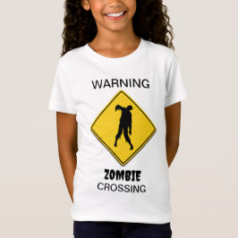 Zombie Warning Halloween T-Shirt