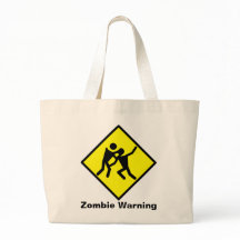 Zombie Warning Road Sign