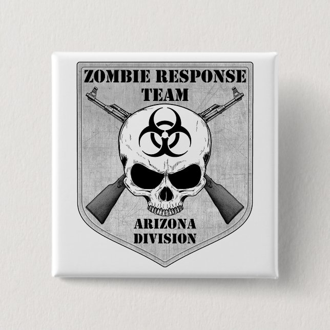 Zombie-Warteteam: Arizona-Abteilung Button (Vorderseite)