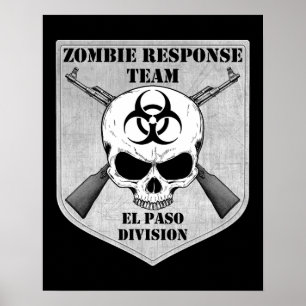 Zombie-Warteteam: El Paso Abteilung Poster