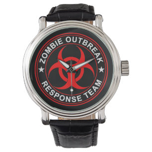 Zombie-Warteteam-gehende Biogefahr absolut Armbanduhr