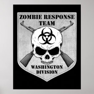 Zombie-Warteteam: Washington-Abteilung Poster