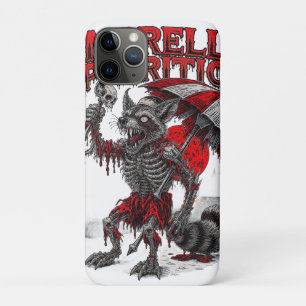 Zombie-Waschbär mit Totenschädel und Regenschirm M Case-Mate iPhone Hülle