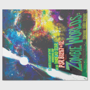Zombie-Welten Halloween-Galaxie des Grauens Geschenkpapier
