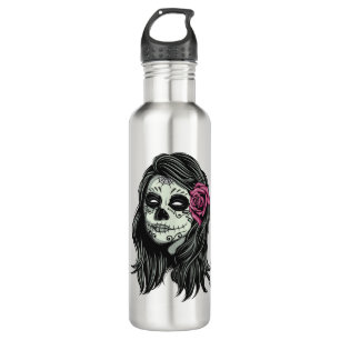 Zombie Woman nom personnalisé bouteilles d'eau