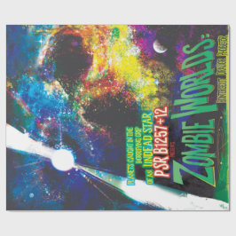 Zombie Worlds Halloween Galaxie der Horror Geschenkpapier