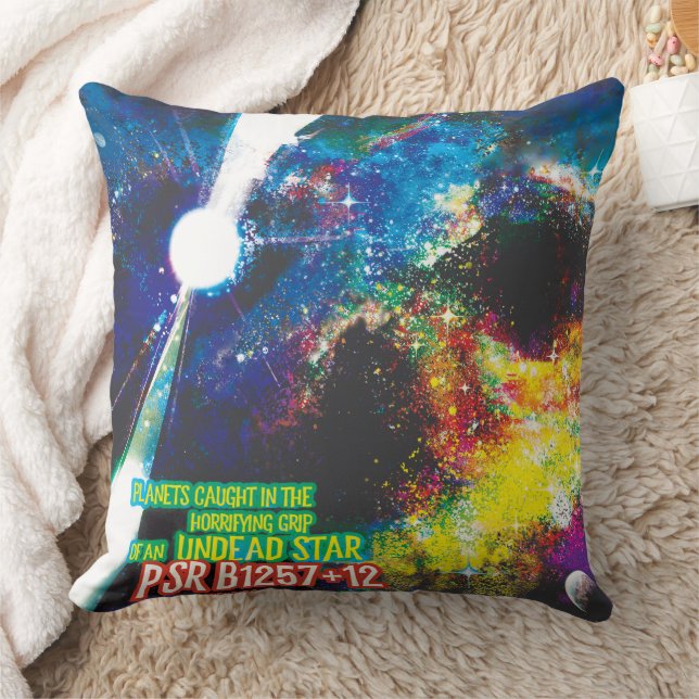 Zombie Worlds Halloween Galaxie der Horror Kissen (Decke)