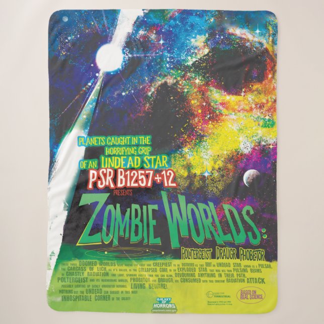 Zombie Worlds Halloween Galaxie der Horror Sherpadecke (Vorderseite)