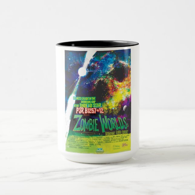 Zombie Worlds Halloween Galaxie der Horror Tasse (Zentrum)