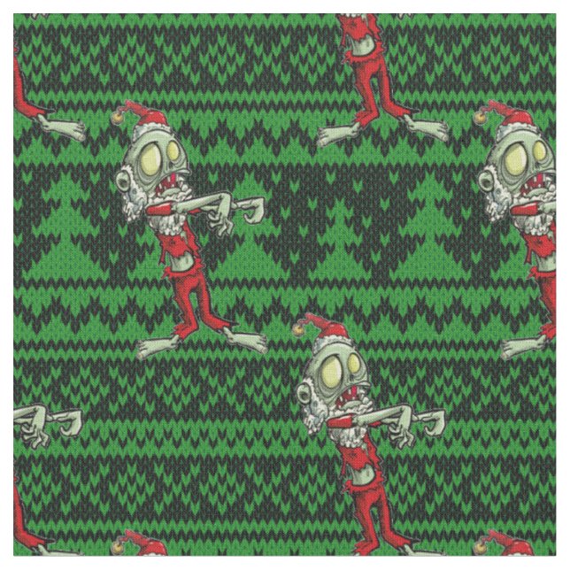 zombie xmas santa stoff (Nahaufnahme)