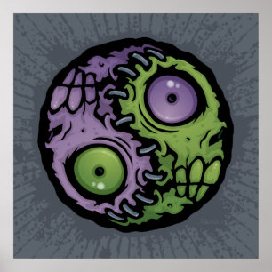 Zombie Yin-Yang Poster