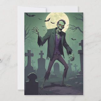 Zombie Zest - Carte de voeux Halloween