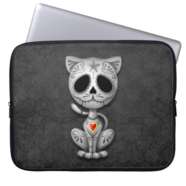 Zombie-Zuckerkätzchen, dunkel Laptopschutzhülle (Vorderseite)