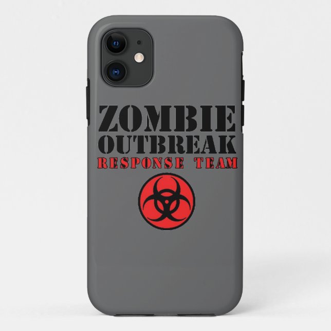 Zombieausbruchwarteteambiogefahr gehendes d Case-Mate iPhone hülle (Rückseite)
