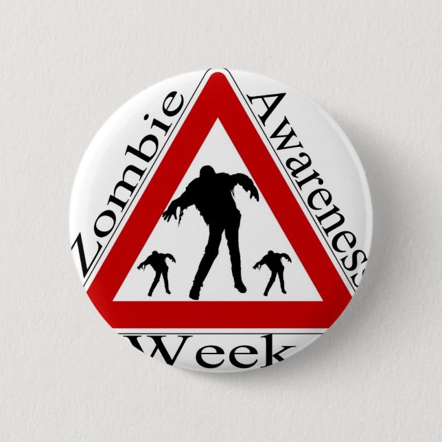 Zombiebewusstseinswoche Button (Vorderseite)