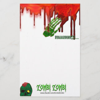 Zombiebriefpapier Briefpapier