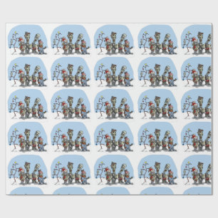 Zombiecarolers-Packpapier Geschenkpapier