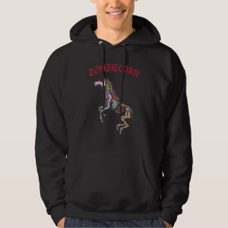 Zombiecorn Zombie Einhorn Halloween Kostüm Regenbo Hoodie
