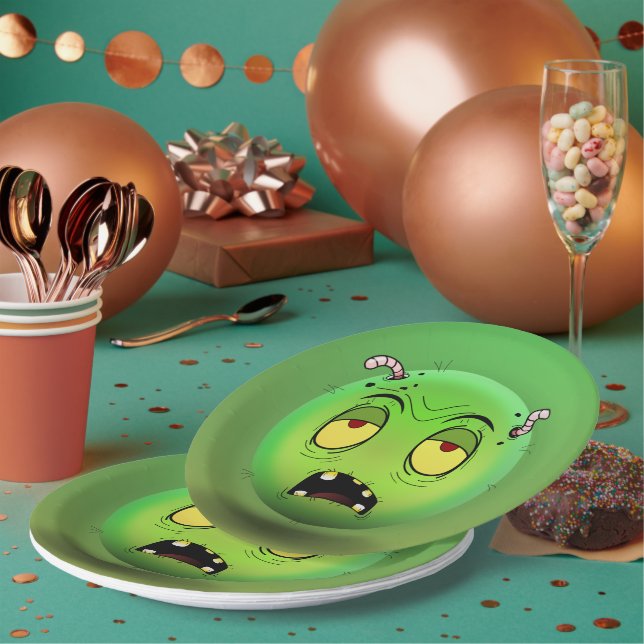 Zombiemoji-Pappteller Pappteller (Multi)