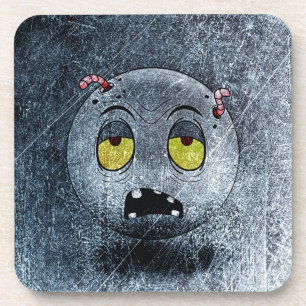 Zombiemoji Vintage Getränkeuntersetzer