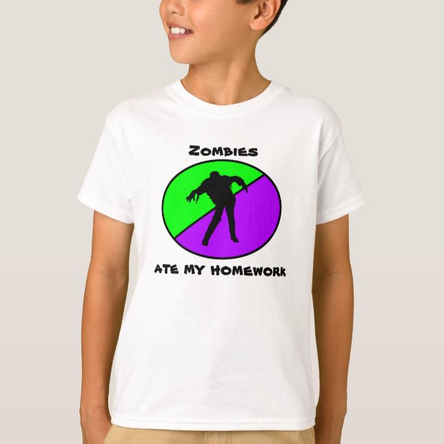 Zombies aßen meine Hausaufgaben T-Shirt (Vorderseite)