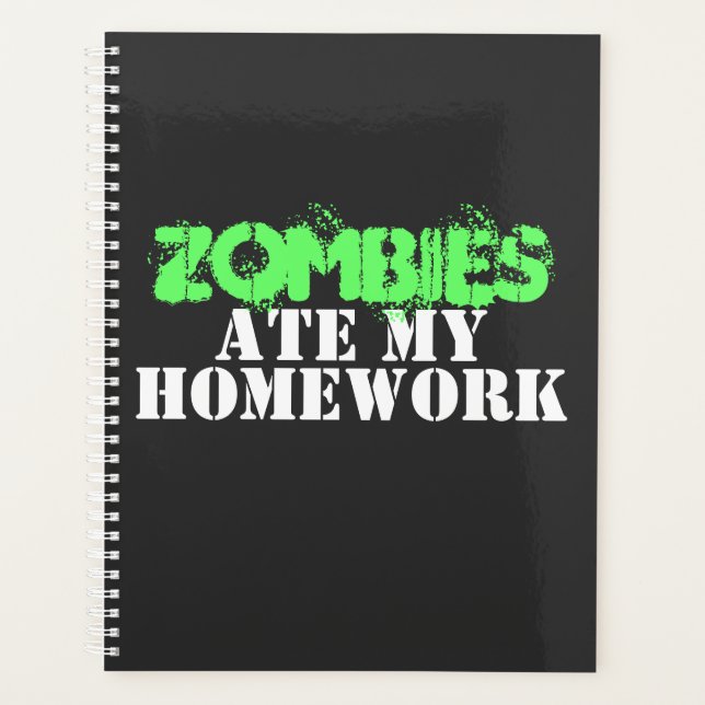 "Zombies Ate My Hausaufgaben" Leben tot Planer (Vorderseite)