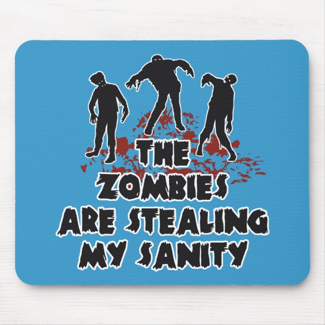 Zombies benutzerdefiniertes Farbmousepad Mousepad (Vorne)