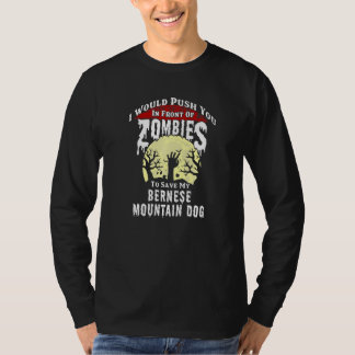 Zombies Berner Sennenhund Gruselig Halloween T-Shirt
