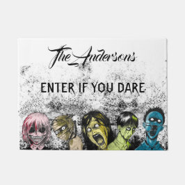 Zombies Collage Horor Style Halloween Fußmatte