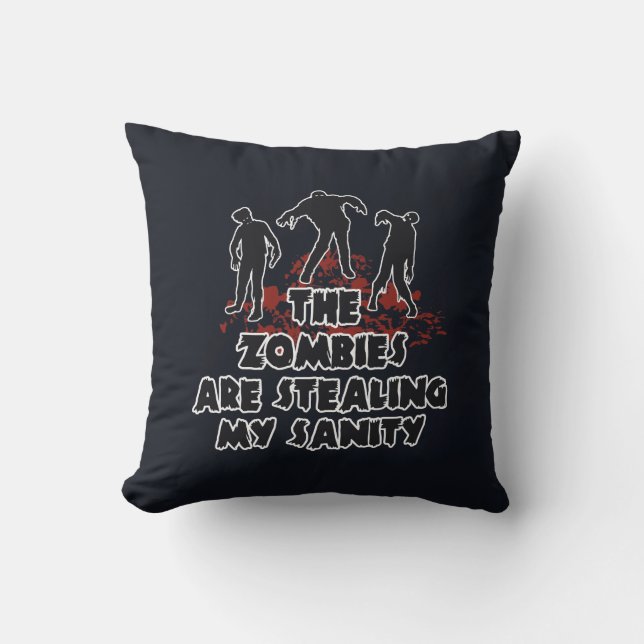 Zombies Custom Color throw Kissen (Vorderseite)