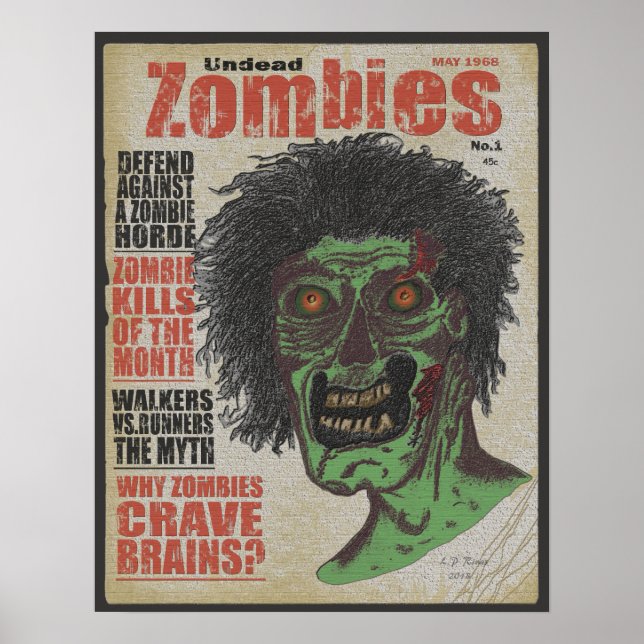 Zombies das Magazin Untot Ver.3 Poster (Vorne)