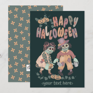 Zombies de poupée Halloween Rag (2) - Carte de voe