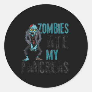 Zombies ernähren meine Bauchspeicheldrüse Diabetes Runder Aufkleber