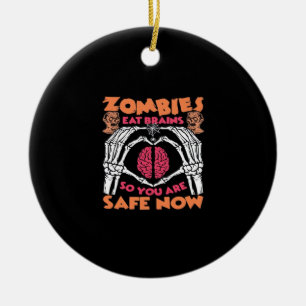 Zombies essen Brains Classic Keramik Ornament