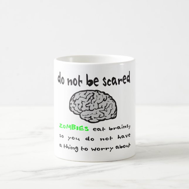 ZOMBIES ESSEN GEHIRN-T - SHIRTS UND GESCHENKE KAFFEETASSE (Mittel)
