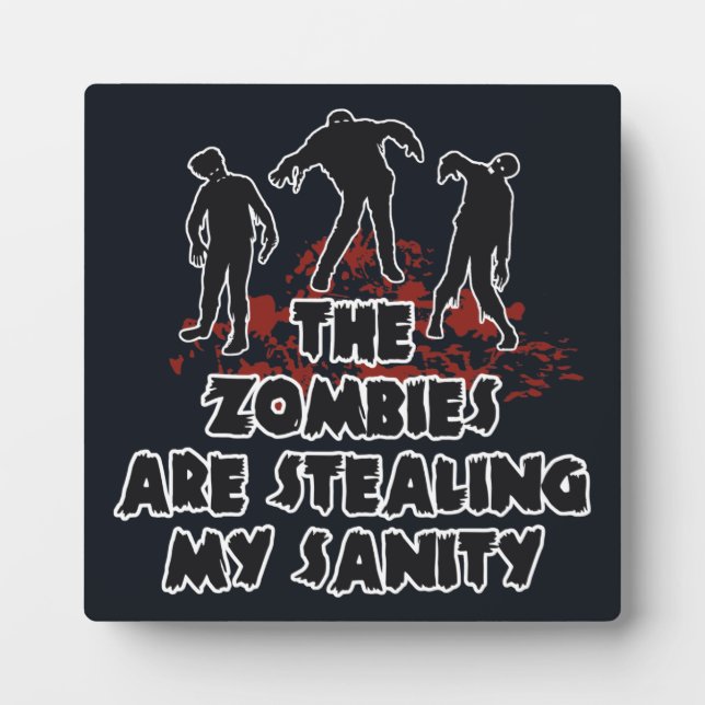 Zombies-Farbplakette Fotoplatte (Vorderseite)