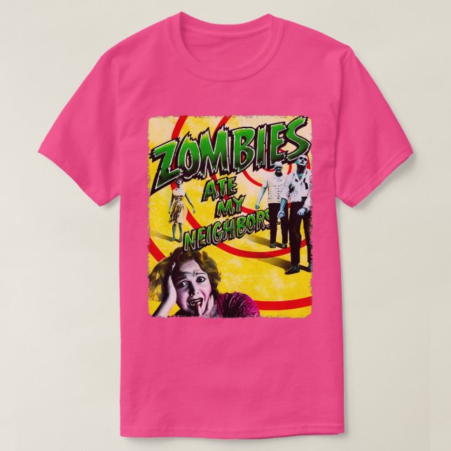 ZOMBIES FASSEN MEINE NACHBARN T-Shirt (Design vorne)