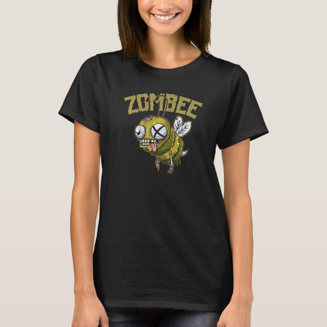 Zombies Flight of the Living Dead Honey Bee Zombee T-Shirt (Vorderseite)