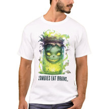 Zombies fressen Gehirne. Spooky Halloween Jar mit